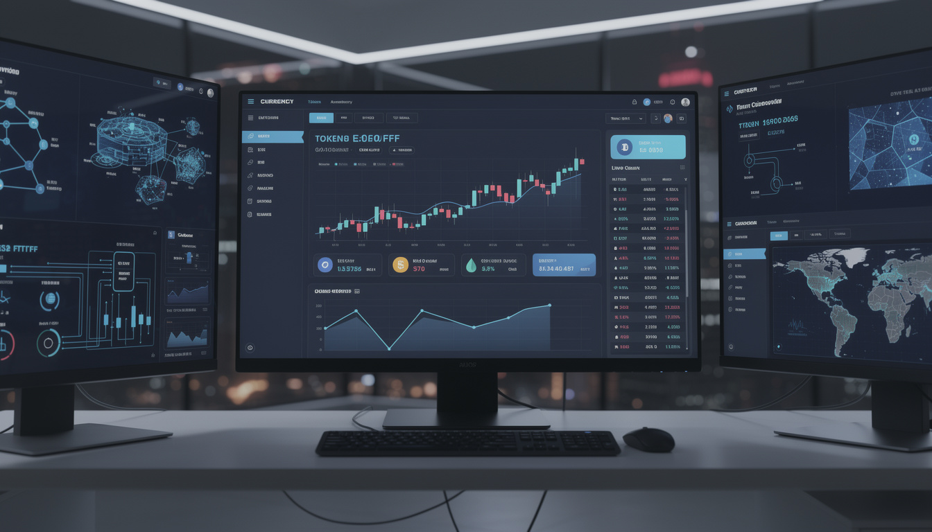 Dashboard di analisi token digitali e monitoraggio blockchain in tempo reale